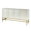 Cabinets & Sideboards-Kirkland's Home And Gold 4-Door Sideboard White