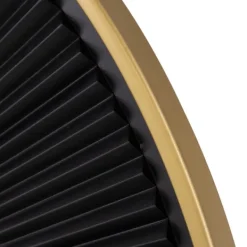 Decorative Mirrors-Kirkland's Home And Gold Double Ribbed Wall Mirror Black