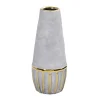 Vases-Kirkland's Home And Gold Rustic Decorative Vase, 10 In. Gray