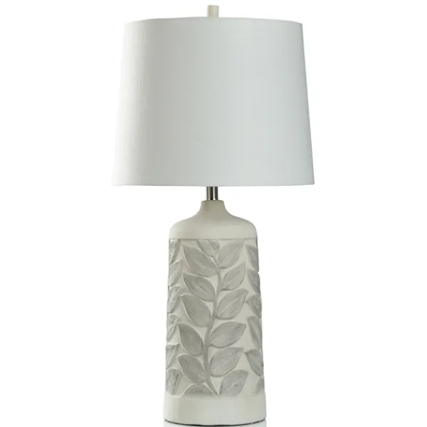 Table Lamps-Kirkland's Home And Gray Botanical Table Lamp White