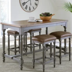 Bar Stools & Counter Height Stools-Kirkland's Home And Gray Counter Stools, Set Of 2 Brown