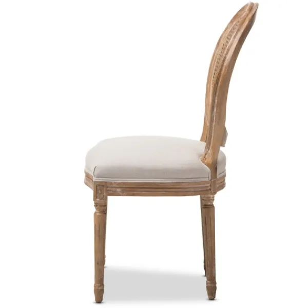 Dining Chairs-Kirkland's Home And Natural Cane Oval Back Dining Chair White
