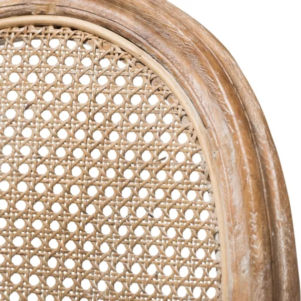 Dining Chairs-Kirkland's Home And Natural Cane Oval Back Dining Chair White