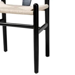 Dining Chairs-Kirkland's Home And Tan Wishbone Dining Chairs, Set Of 2 Black