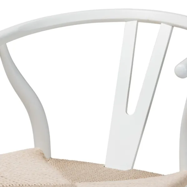 Dining Chairs-Kirkland's Home And Tan Wishbone Dining Chairs, Set Of 2 White