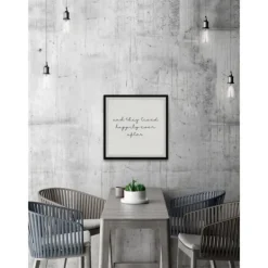 Wall Quotes & Signs-Kirkland's Home And They Lived Happily Framed Art Print White