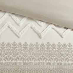 Duvets-Kirkland's Home And White 3-Pc. Full/Queen Duvet Set Gray