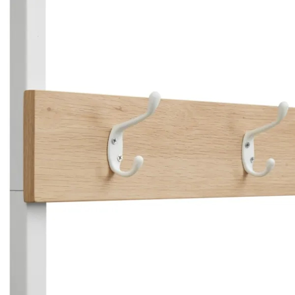 Entryway Furniture-Kirkland's Home And White Wood Bench Hall Tree Brown