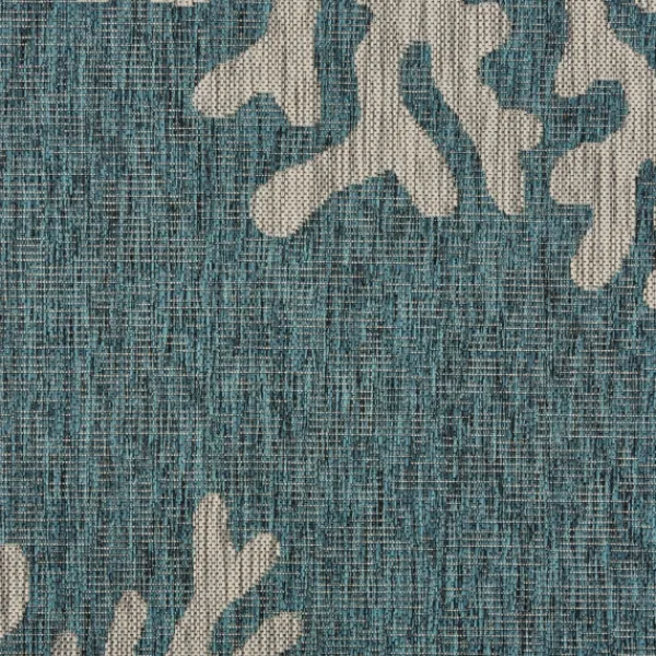 Outdoor Rugs-Kirkland's Home Andros Reef Captiva Outdoor Area Rug, 5X7 Blue/Tan
