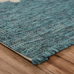 Outdoor Rugs-Kirkland's Home Andros Reef Captiva Outdoor Area Rug, 5X7 Blue/Tan