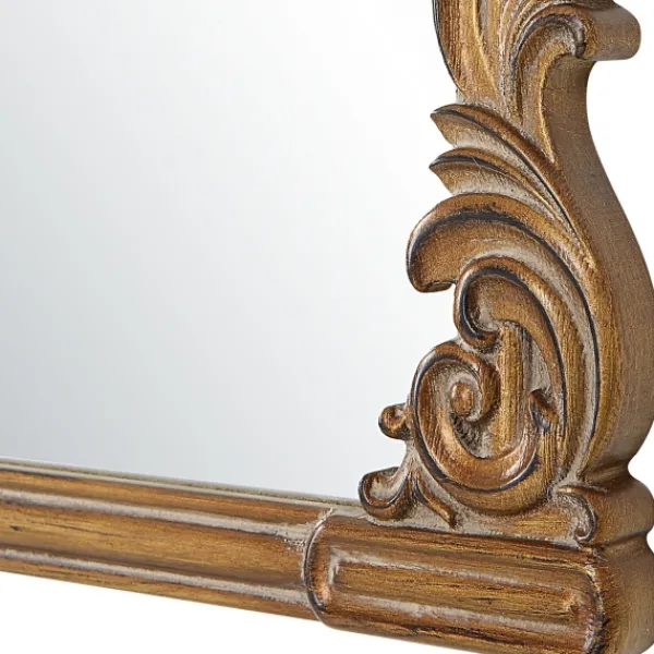 Decorative Mirrors-Kirkland's Home Antique Baroque Arched Wall Mirror Gold