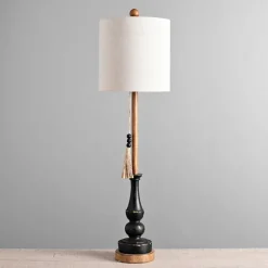 Buffet Lamps-Kirkland's Home Antique Black Allison Buffet Lamp Ivory