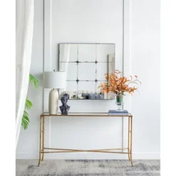 Decorative Mirrors-Kirkland's Home Antique Black Floral Panel Square Mirror