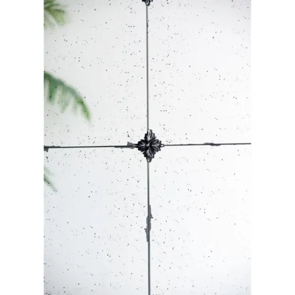 Decorative Mirrors-Kirkland's Home Antique Black Floral Panel Rectangle Mirror