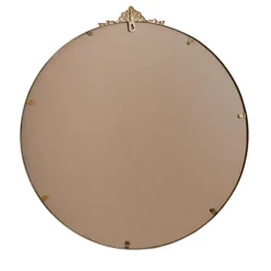Decorative Mirrors-Kirkland's Home Antique Brass Metal Ornate Round Mirror