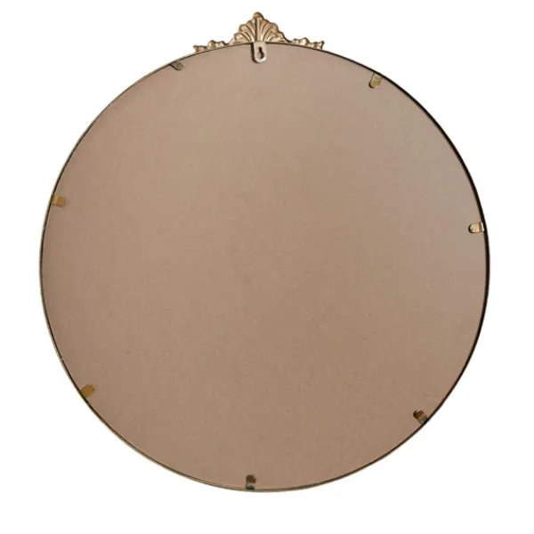 Decorative Mirrors-Kirkland's Home Antique Brass Metal Ornate Round Mirror