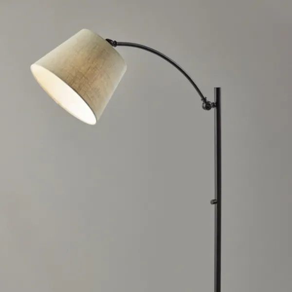 Floor Lamps-Kirkland's Home Antique Bronze Adjustable Arm Floor Lamp Brown
