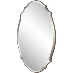 Decorative Mirrors-Kirkland's Home Antique Bronze Curved Wall Mirror