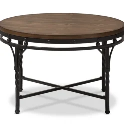 Coffee Tables-Kirkland's Home Antique Bronze Round Coffee Table