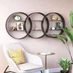 Shelves-Kirkland's Home Antique Copper Guzzo Wall Shelf