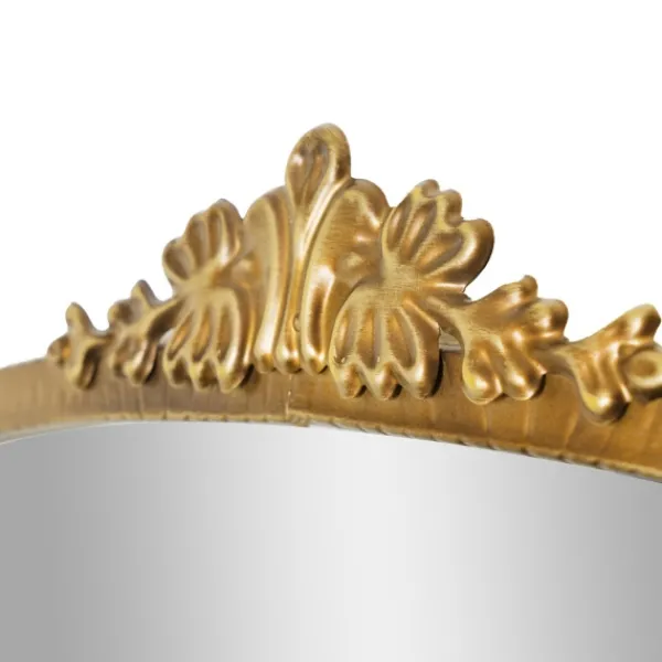 Decorative Mirrors-Kirkland's Home Antique Gold Metal Baroque Arch Wall Mirror