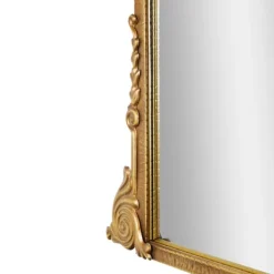 Decorative Mirrors-Kirkland's Home Antique Gold Metal Baroque Arch Wall Mirror