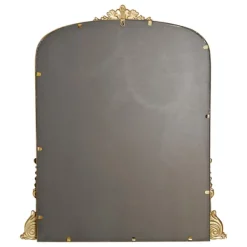 Decorative Mirrors-Kirkland's Home Antique Gold Metal Baroque Arch Wall Mirror