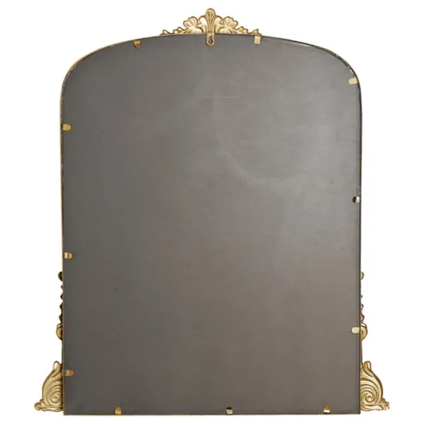 Decorative Mirrors-Kirkland's Home Antique Gold Metal Baroque Arch Wall Mirror