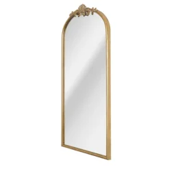 Decorative Mirrors-Kirkland's Home Antique Gold Metal Ornate Arch Wall Mirror