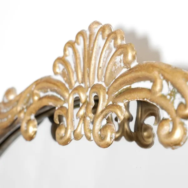 Decorative Mirrors-Kirkland's Home Antique Gold Metal Ornate Arch Wall Mirror