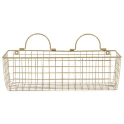 Wall Storage-Kirkland's Home Antique Gold 2-Pc. Wire Basket Set