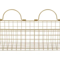 Wall Storage-Kirkland's Home Antique Gold 2-Pc. Wire Basket Set