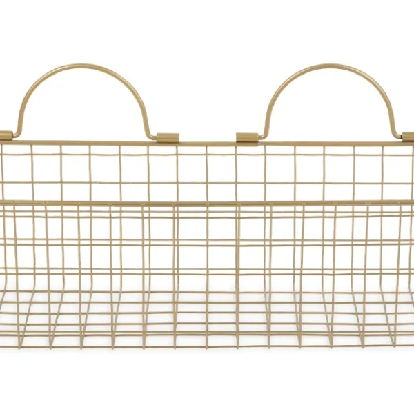 Wall Storage-Kirkland's Home Antique Gold 2-Pc. Wire Basket Set