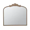 Decorative Mirrors-Kirkland's Home Antique Gold Studded Floral Scroll Mirror