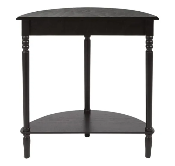 Console Tables-Kirkland's Home Antique Half Round Console Table Black