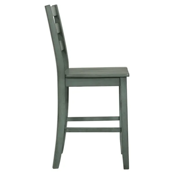 Bar Stools & Counter Height Stools-Kirkland's Home Antique Ladder Counter Stools, Set Of 2 Green