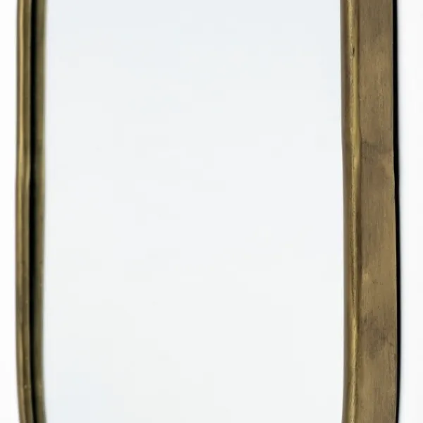 Decorative Mirrors-Kirkland's Home Antique Metal Frame Oval Wall Mirror Gold
