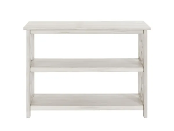 Console Tables-Kirkland's Home Antique Washed Wood Console Table White