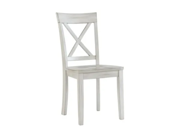 Dining Chairs-Kirkland's Home Antique Washed Wood Dining Chairs, Set Of 2 White