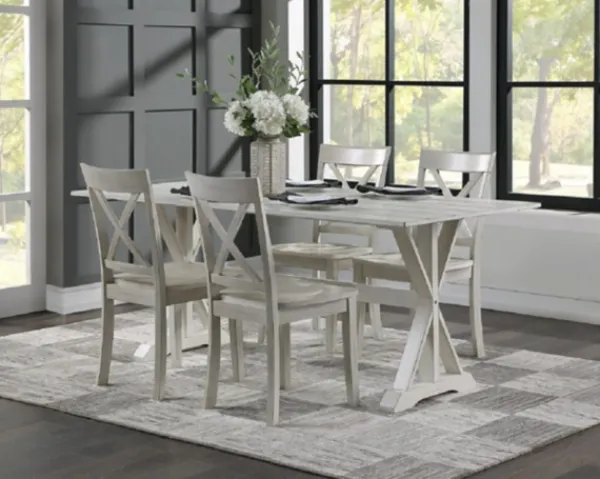 Dining Chairs-Kirkland's Home Antique Washed Wood Dining Chairs, Set Of 2 White