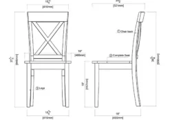Dining Chairs-Kirkland's Home Antique Washed Wood Dining Chairs, Set Of 2 White