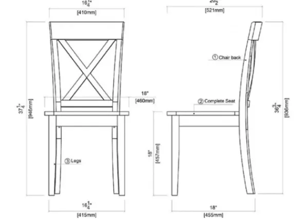 Dining Chairs-Kirkland's Home Antique Washed Wood Dining Chairs, Set Of 2 White