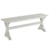 Benches & Ottomans-Kirkland's Home Antique Washed Wood Dining Bench White