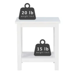 Accent & End Tables-Kirkland's Home Antique White X Side Frame Accent Table