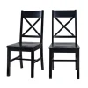 Dining Chairs-Kirkland's Home Antique Wood Dining Chairs, Set Of 2 Black
