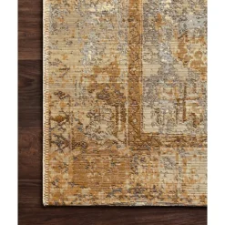 Outdoor Rugs-Kirkland's Home Antiqued Ivory Copper Outdoor Area Rug, 7X11 Yellow/Ivory