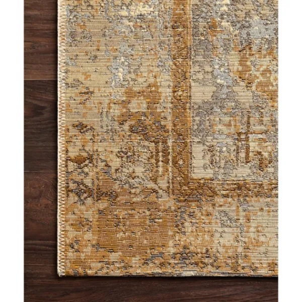 Outdoor Rugs-Kirkland's Home Antiqued Ivory Copper Outdoor Area Rug, 7X11 Yellow/Ivory