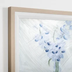 Framed Art-Kirkland's Home April Sweet Pea Framed Art Print Blue