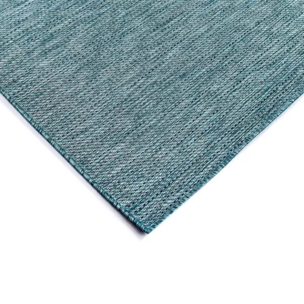 Outdoor Rugs-Kirkland's Home Aqua Intertwine Indoor/Outdoor Area Rug, 7X9 Blue