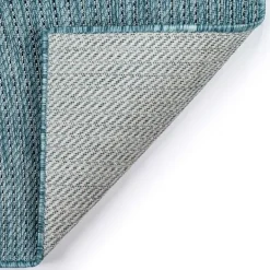 Outdoor Rugs-Kirkland's Home Aqua Intertwine Indoor/Outdoor Area Rug, 7X9 Blue